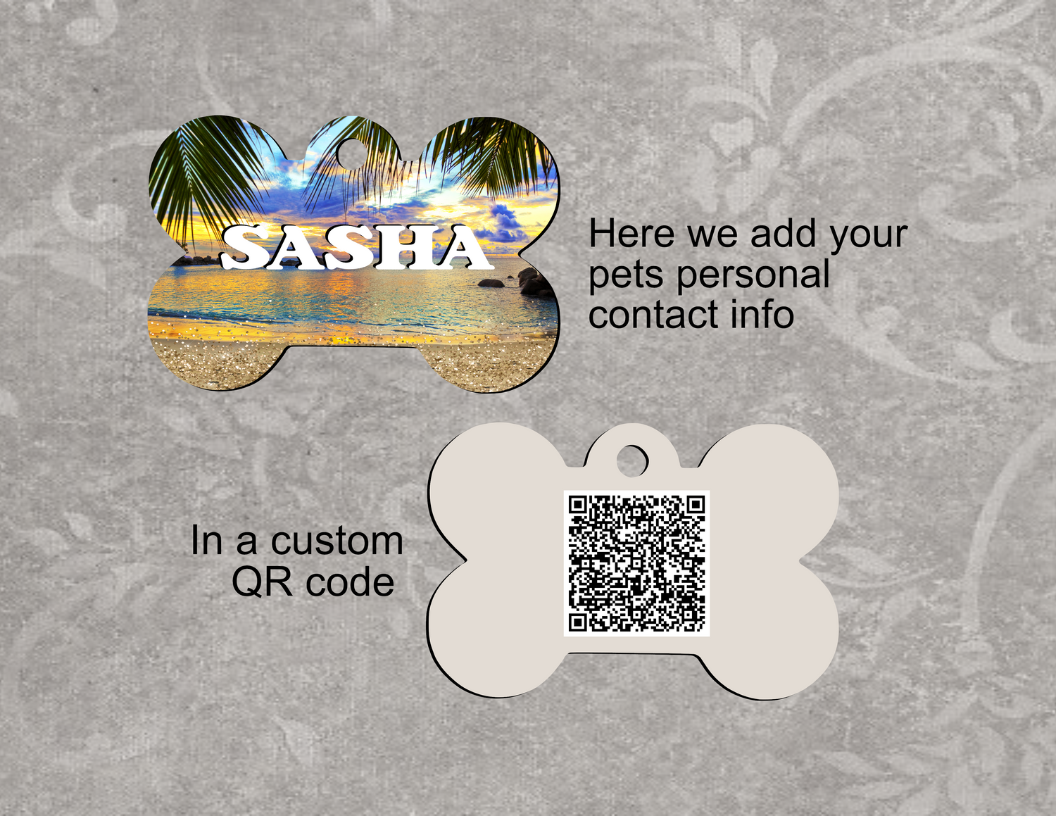 Custom QR coded tags