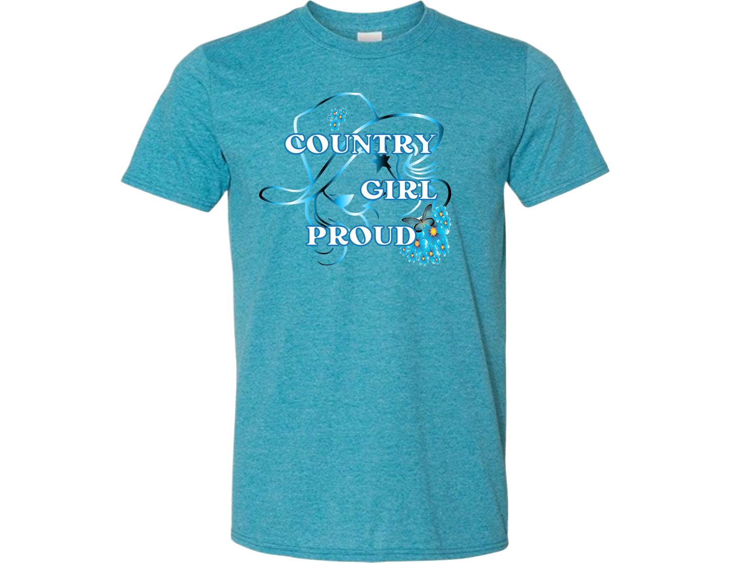 Country Girl Proud (Blue) T-Shirt