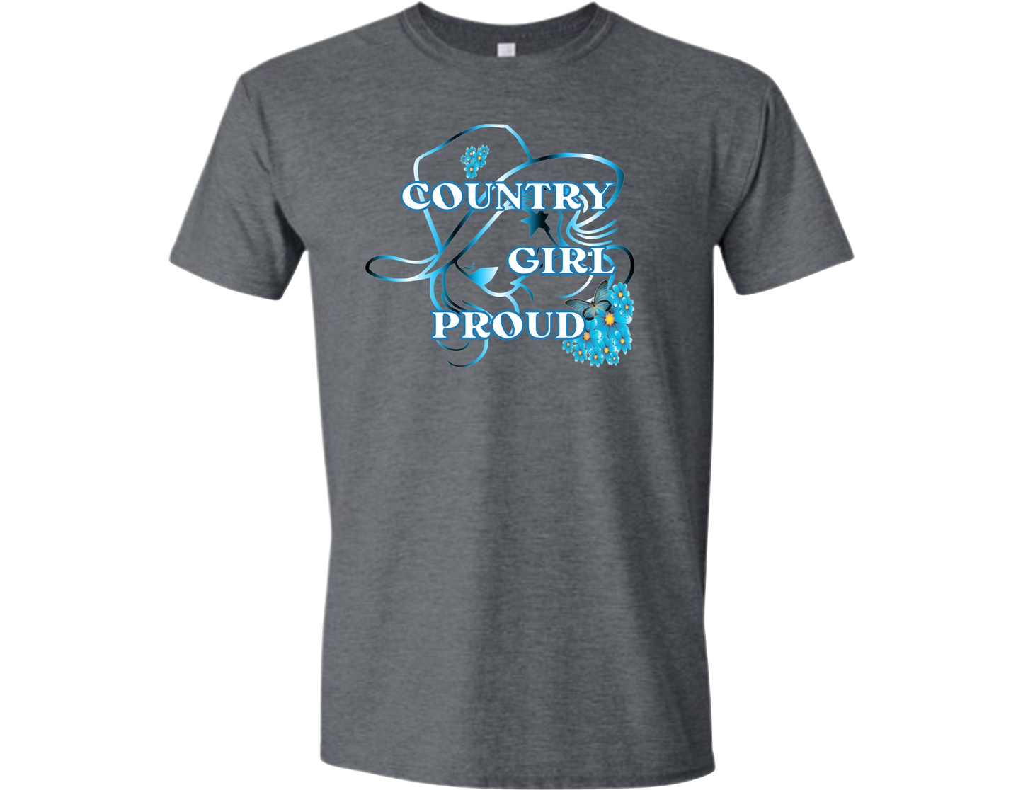 Country Girl Proud (Blue) T-Shirt