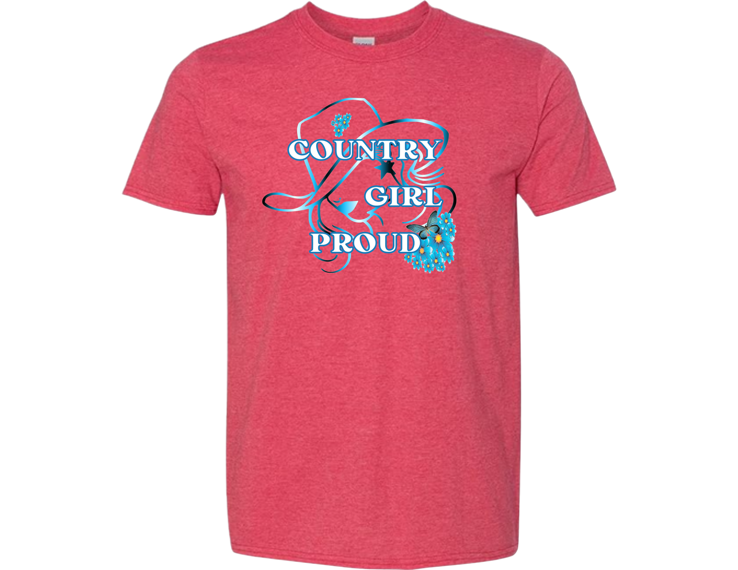 Country Girl Proud (Blue) T-Shirt