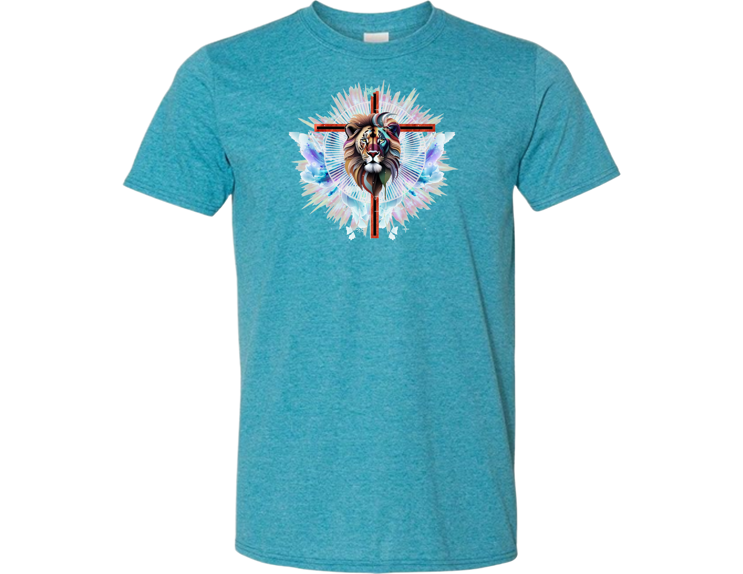 Lion Cross Blue T-Shirt