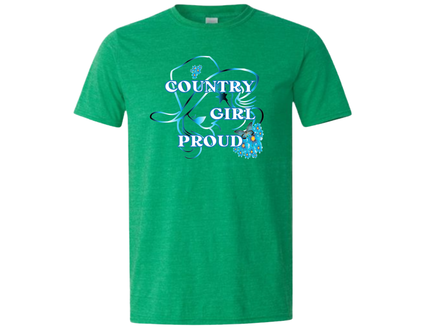 Country Girl Proud (Blue) T-Shirt