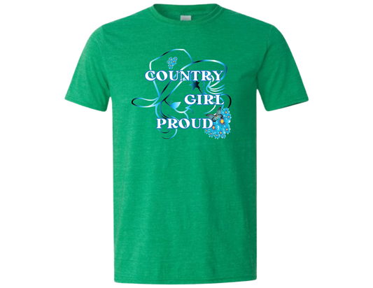 Country Girl Proud (Blue) T-Shirt