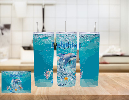 Dolphin Water 20oz Tumbler