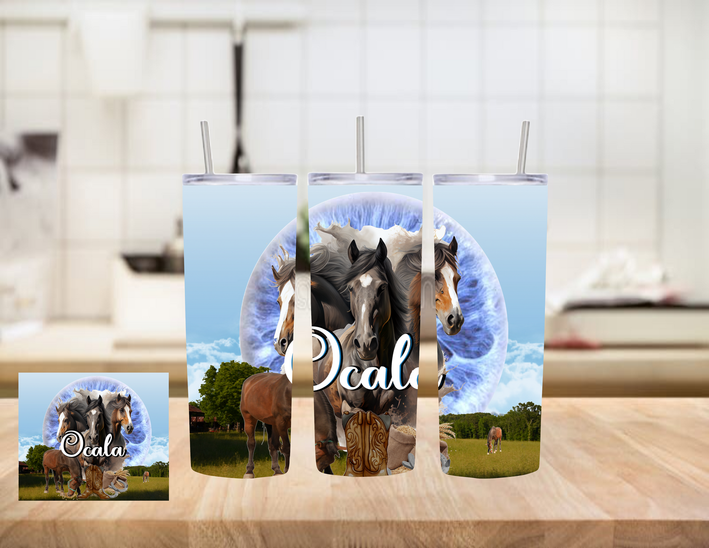 Ocala Horses 20oz Tumbler